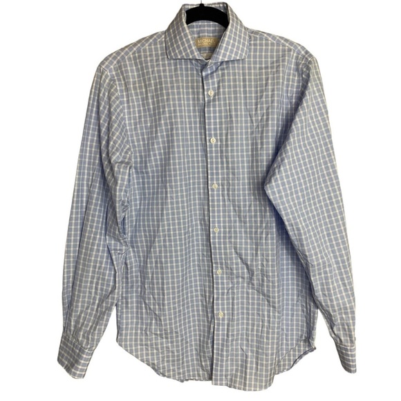 Michael Michael Kors Men’s Slim Fit  Button Front Shirt Size 14.5 32/33 Non Iron - Picture 1 of 5